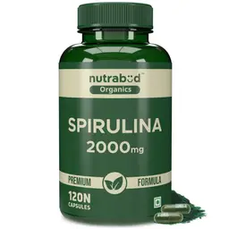 Nutrabud Organics Spirulina for Enhanced Energy, Stamina and Heart Health