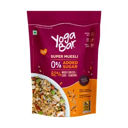 Yogabar - No Added Sugar Muesli - with Rolled Oats, Brown rice flakes, Dried Fruit - for Weight Loss Support icon