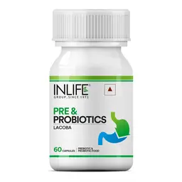 INLIFE - Prebiotics and Probiotics Supplement for Men Women - 60 Capsules