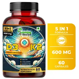 Humming Herbs D3 + K2 Vitamin for Bone Strength, Skin, Hair, Heart Health and Immune icon