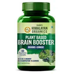 Vlado's Himalayan Organics Plant Based Brain Booster with Ginkgo Biloba & Brahmi