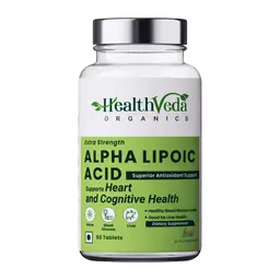 Health Veda Organics Alpha Lipoic Acid for Boosting Liver Function, Maintaining Healthy Blood Sugar, Antioxidant Support icon