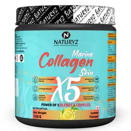 Naturyz Marine Collagen Skin X5 with Omega Multivitamins for Skin, Hair, Nails and Bones icon