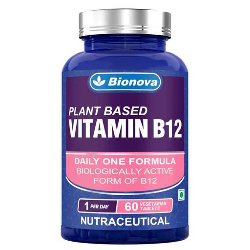 Buy Bionova - Vitamin B-12 Vegetarian Tablets- 60Tablets | Production ...