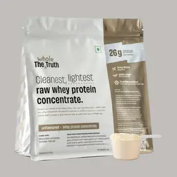 The Whole Truth Raw Whey Protein Concentrate with 26g Protein, 6.4g BCAA for Improved Strength and Muscle Building icon