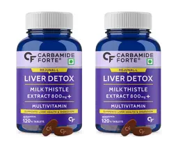 Carbamide Forte - Liver Support Supplement with Milk Thistle Extract 800mg (30:1), Multivitamins & Minerals | Liver Detox Supplement icon