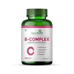 Simply Herbal Vitamin B Complex  to Promote Energy and Metabolism & Support Healthy Brain Function - 120 Capsules icon