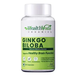 Health Veda Organics - Ginkgo Biloba Supplements for Better Concentration, Memory and Learning icon