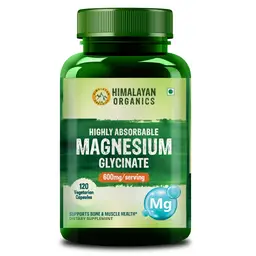 Himalayan Organics Highly Absorbable Magnesium Glycinate for Overall Nerve And Muscle Health, Strong Bones icon