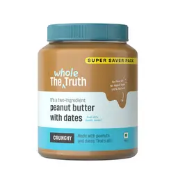 The Whole Truth - Peanut Butter with Dates - Crunchy | All Natural | Gluten Free | Vegan