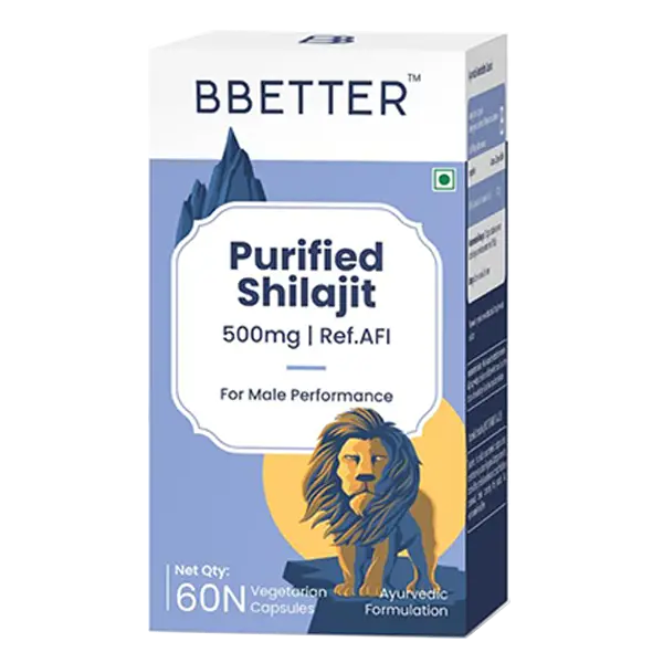 BBETTER VEDA Purified Shilajit 500mg