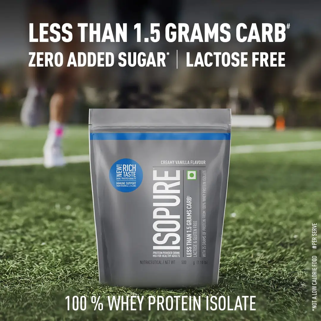 Isopure Protein Powder, Zero Carb Protein, Creamy Vanilla - 1 lb