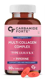 Carbamide Forte Hydrolyzed Multi Collagen with all TYPE I, II, III, V and X Collagen for Bone and Joint Support icon