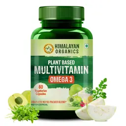 Himalayan Organics Plant Based Multivitamin Omega 3  with Multivitamin, EPA, DHA,B12,C,D3,K2 for Immunity, Bone & Joints Support icon
