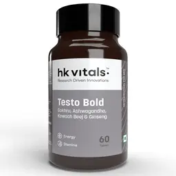 HealthKart -  HK Vitals Testo Bold, Testosterone Booster for Men, with Gokshura Fruit Extract, Ashwagandha, Safed Musli & Ginseng, for Energy, Stamina, & Strength, 60 Tablets icon