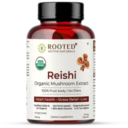 Rooted Active Naturals Reishi with Maca Root Extract for Stamina, Vitality and Hormonal Support icon