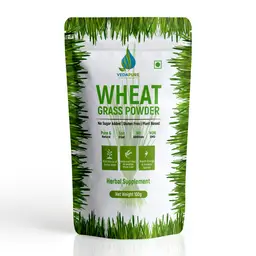 Vedapure Naturals  Wheatgrass Powder for Energy, Detox, Immunity Booster and Skin Health icon