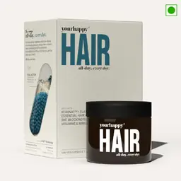 YourHappyLife Hair Capsules with Keranat™, Biotin, DHT Blockers  for Healthy Hair Growth, Reduced Hair Fall and Breakage icon