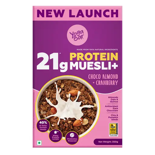 Yoga Bar Muesli - Dark Chocolate & Cranberry, Healthy, Rich In Protein,  Breakfast Cereal, 700 gm