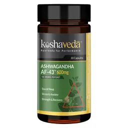 Koshaveda Ashwagandha AF-43™ 600mg by MuscleBlaze with 5X More Potent for Sound Sleep, Strength and Recovery icon