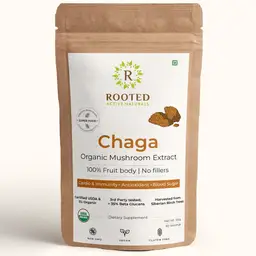 Rooted Active Naturals Siberian Chaga Mushroom Powder for Blood Sugar, Heart and Immunity icon