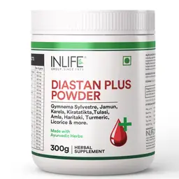 INLIFE Diastan Plus Powder | Ayurvedic Herbal Supplement with Gymnema Sylvestre, Jamun, Karela, Tulasi, Amla for Diabetes icon