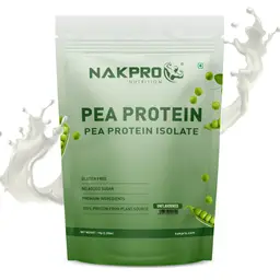 Nakpro 100% Pea Protein Isolate with 28.8g Protein, 5.5g BCAA for Muscle Gain and Recovery