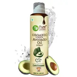 Pure Nutrition Cold Pressed Extra Virgin Avocado Oil with 10X LESS Oil | Ideal for Salad Dressing, Sauteing, Baking & Frying and Good for Skin icon