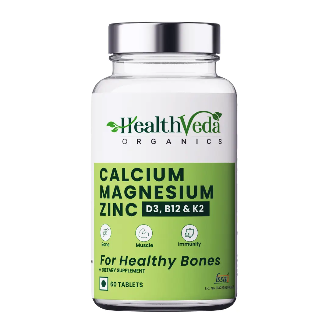 Health Veda Organics Calcium Magnesium Zinc Supplement