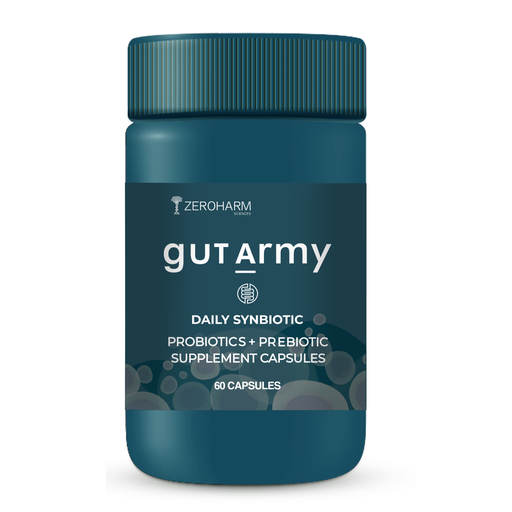 Buy Zeroharm Gut Army Prebiotic & Probiotic Capsules for Gut Health