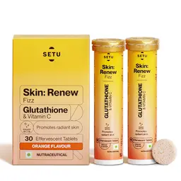 Setu Skin Renew Glutathione 500 mg With Vitamin C, Supports Detoxification, Sugar-Free icon