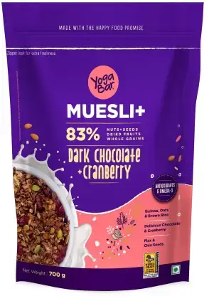 Buy Yogabar Muesli Combo of 2 - Dark Chocolate & Cranberry - Fruits & Nuts