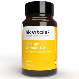 HealthKart -  HK Vitals Calcium + Vitamin D3 Supplement, 60 Calcium Tablets, with Magnesium & Zinc, for Complete Bone Health & Joint Support - Women and Men icon