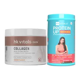 HealthKart HK Vitals Skin Radiance Collagen Powder (Orange, 100 g) & ProteinUp Women (Chocolate, 400 g) icon