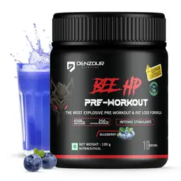 Denzour Nutrition Bee Hp Pre Workout with 250mg Caffeine, 750mg Creatine Monohydrate and 4500mg Beta Alanine for Strength and Endurance icon