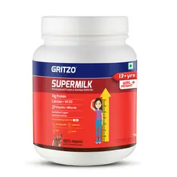 Gritzo SuperMilk Height+ ( 13+y Girls) with13g Protein, Zero Refined Sugar, 21 Vitamins & Minerals for Height Growth icon