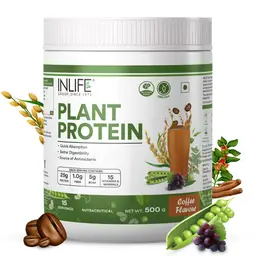 Inlife Plant Protein with 25g Protein , Pea, Quinoa & Brown Rice for Digestive Enzymes Bodybuilding icon