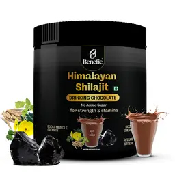 Benefic Himalayan Shilajit Drinking Chocolate with Shilajit, Ashwagandha for Stamina, Strength and Power icon