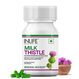 Inlife Milk Thistle Extract 800mg with 80% Silymarin for Liver Support icon