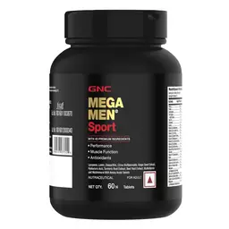 GNC Mega Men Sport Multivitamin for Men | Boosts Muscle Performance | Antioxidant Rich | Supports Prostate Health | Protects Heart & Vision | Formulated In USA | 43 Premium Ingredients icon