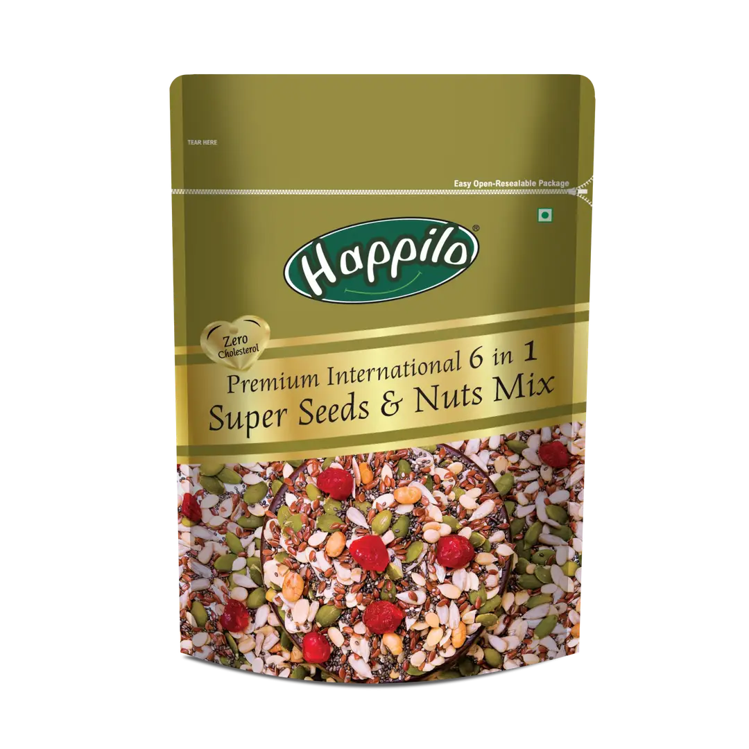 Buy Happilo Premium 6 in 1 Super Seeds & Nuts Mix - Pack of 1 (250