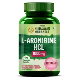 Vlado's Himalayan Organics L-Arginine 1000 mg with Chromium Picolinate for Muscle Growth Boost Energy and Stamina