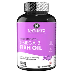 Naturyz Triple Strength Omega 3 Fish Oil with Highest Strength 2450 mg for Heart Health icon