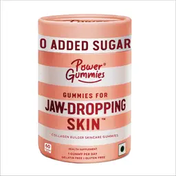 Power Gummies - Jaw Dropping Skin Collagen Builder Gummies For Women & Men Glowing & Healthy Skin - Lemon Twist Flavour - 60 Gummies icon