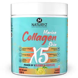 Naturyz Marine Collagen Skin X5 with Omega Multivitamins for Skin, Hair, Nails and Bones icon