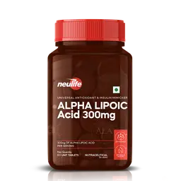 Neulife ALA (Alpha-Lipoic Acid) Antioxidant Powerhouse + Insulin Mimicker 300mg for Antioxidant Support icon