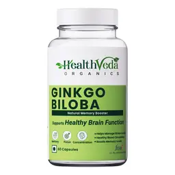 Health Veda Organics - Ginkgo Biloba Supplements for Better Concentration, Memory and Learning icon