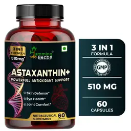 Humming Herbs Astaxanthin+ with CoQ10 & Berberis Aristata for Antioxidant, Skin, Eyes and Joints icon