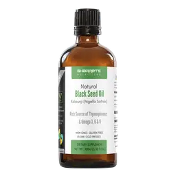 Sharrets Organic Black Seed Oil with Vegan Kalonji Oil for Hair, Skin, Immunity, Digestion, Joint icon