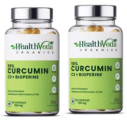 Health Veda Organics - 95% Curcumin C3 + Bioperine 1310mg for Inflammation, Pain & Joint Health icon